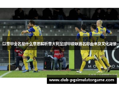 以意甲全名是什么意思解析意大利足球甲级联赛名称由来及文化背景